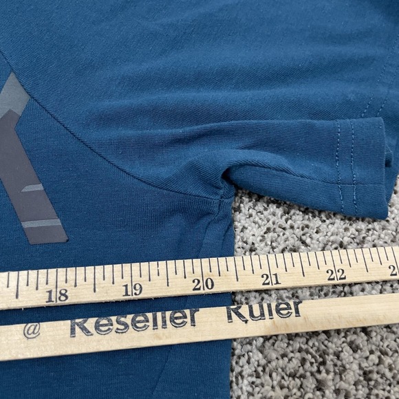 Gymshark Shirt Mens Medium LIFTING CLUB RARE Curved Hem Athletic Black Workout - Picture 7 of 9